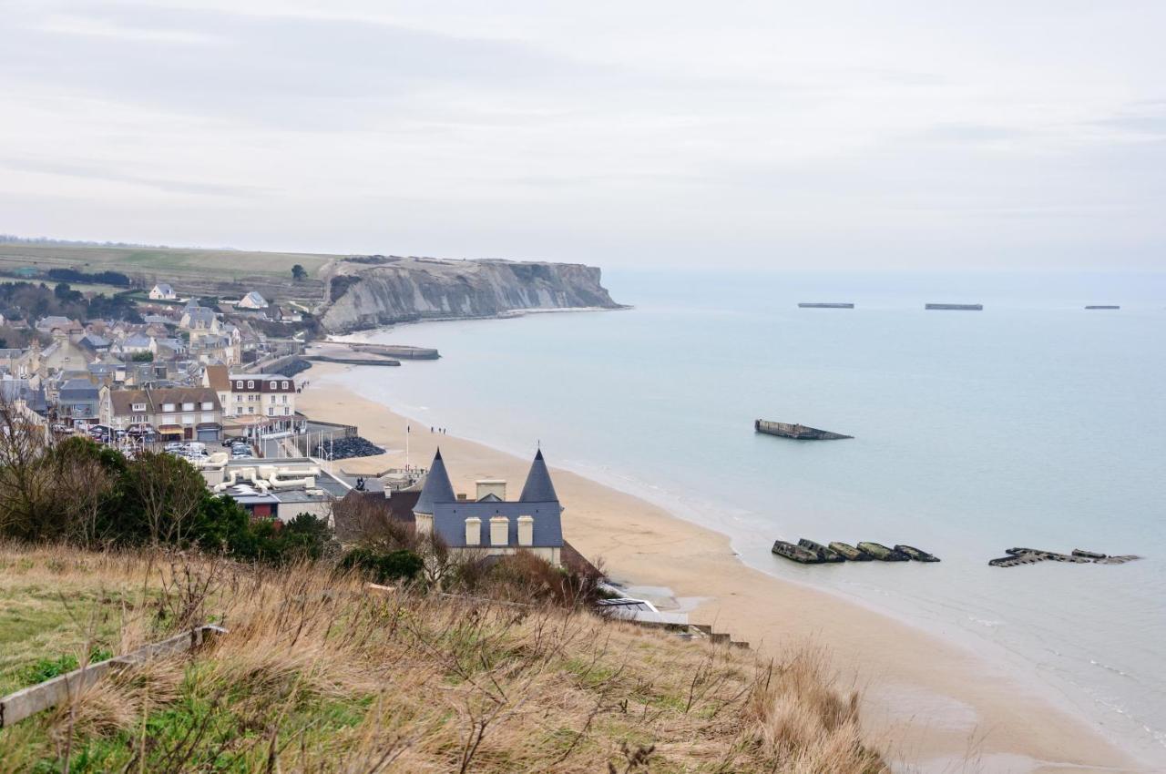 Les Heures Tranquilles - Vue Mer - 50M De La Plage Saint-Côme-de-Fresné 외부 사진